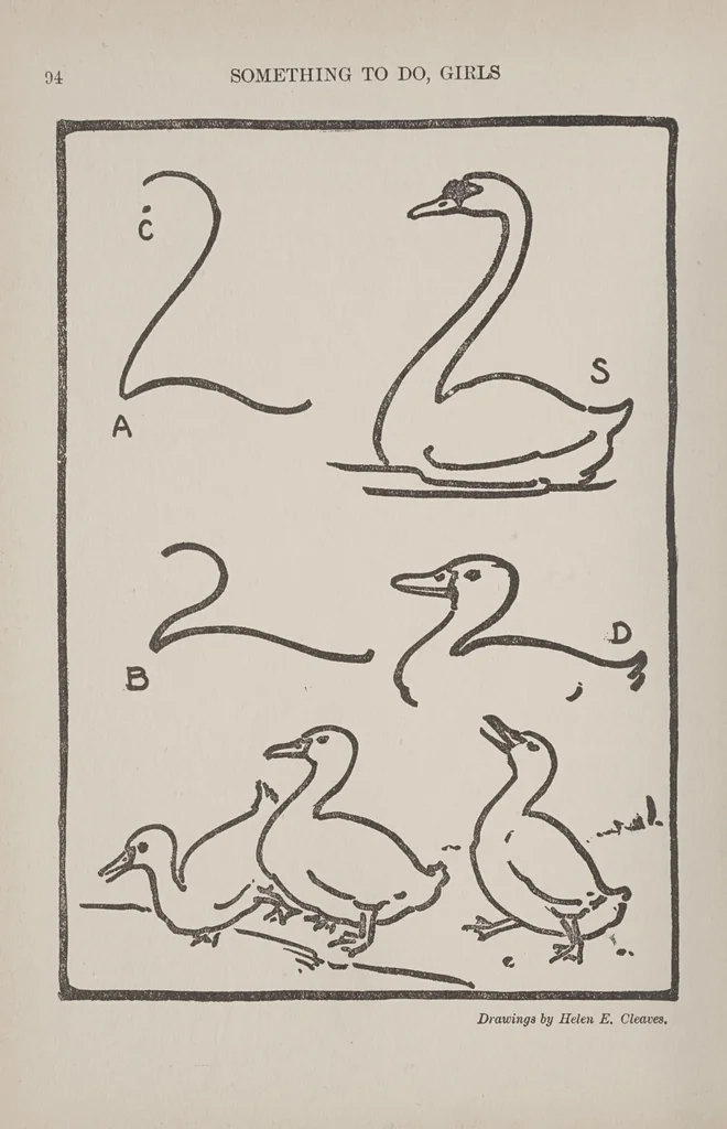 An illustration from Something to do, -girls! A book for every girl, 1916, leaf 98