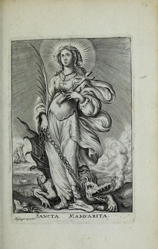 An illustration from Sommaire des principaux fondateurs et reformateurs des ordres religieux : auec leurs pourtraicts, ensemble leurs institution et confirmation, le tout dispose selon l'ordre des tempts, 1635, leaf 163