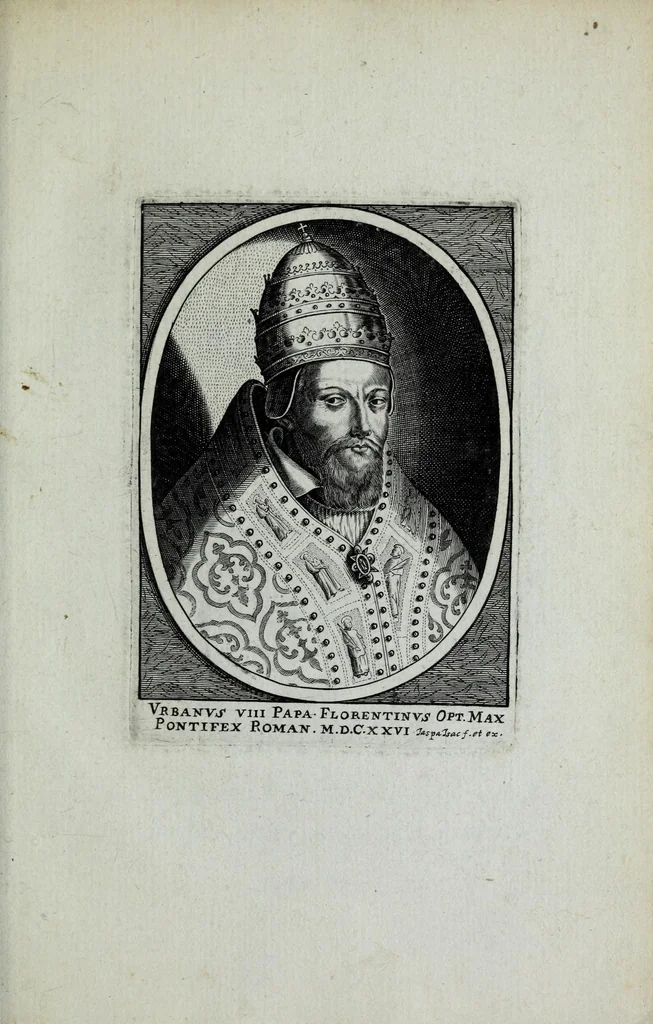 An illustration from Sommaire des principaux fondateurs et reformateurs des ordres religieux : auec leurs pourtraicts, ensemble leurs institution et confirmation, le tout dispose selon l'ordre des tempts, 1635, leaf 207
