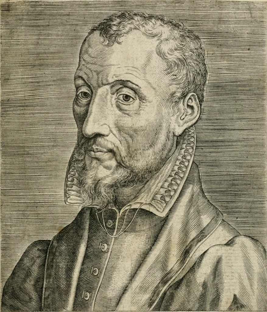 An illustration from Sommare beschrijuinghe vãde triumphelijcke incomst vanden doorluchtighen ende hooghgheboren aerts-hertoge Matthias : binnen die princelijcke stadt van Brussele : in t'iaer ons Heeren M.D.LXXVIII. den xviij dach Januarij : midtsgaders die tanneelen, poincten, figuren ende spectaculen, die inde voorseyde incompste (ter eeren van sijne doorluchticheyt) zijn verthoont ghevveest, met meer ander saken, die doen ter tijt gheschiet zijn, 1579, leaf 176
