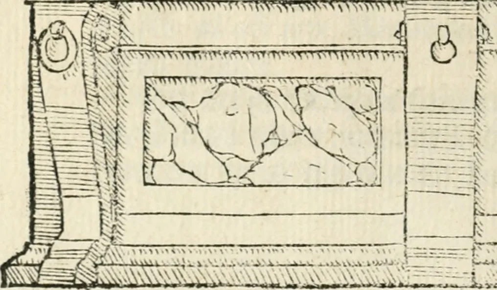 An illustration from Sommare beschrijuinghe vãde triumphelijcke incomst vanden doorluchtighen ende hooghgheboren aerts-hertoge Matthias : binnen die princelijcke stadt van Brussele : in t'iaer ons Heeren M.D.LXXVIII. den xviij dach Januarij : midtsgaders die tanneelen, poincten, figuren ende spectaculen, die inde voorseyde incompste (ter eeren van sijne doorluchticheyt) zijn verthoont ghevveest, met meer ander saken, die doen ter tijt gheschiet zijn, 1579, leaf 75