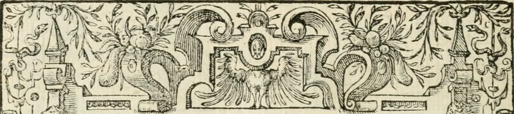 An illustration from Sommare beschrijuinghe vãde triumphelijcke incomst vanden doorluchtighen ende hooghgheboren aerts-hertoge Matthias : binnen die princelijcke stadt van Brussele : in t'iaer ons Heeren M.D.LXXVIII. den xviij dach Januarij : midtsgaders die tanneelen, poincten, figuren ende spectaculen, die inde voorseyde incompste (ter eeren van sijne doorluchticheyt) zijn verthoont ghevveest, met meer ander saken, die doen ter tijt gheschiet zijn, 1579, leaf 97