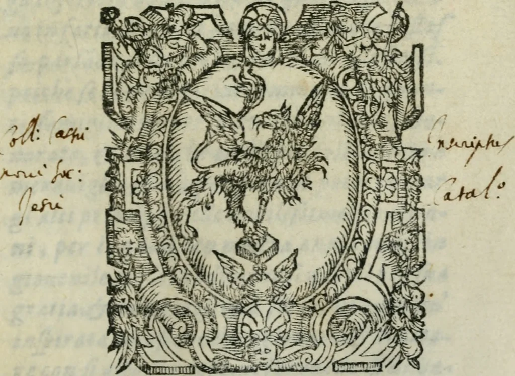 An illustration from Sommario delle cose mirabili della città di Milano : diuiso in due libri : nel primo si narra la sua antichità, fondatione, & huomini famosi, con altre cose mirabili : nel secondo si descriue l'antichità, & grandezza della chiesa milanese, & altre cose notabili, come nella tauola si vedrà, 1609, leaf 4