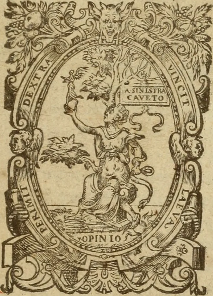 An illustration from Somme rural, ou, Le grand coustumier general de practique civil et canon, 1611, leaf 4