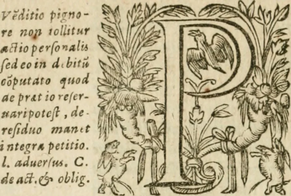 An illustration from Somme rural, ou, Le grand coustumier general de practique civil et canon, 1611, leaf 635