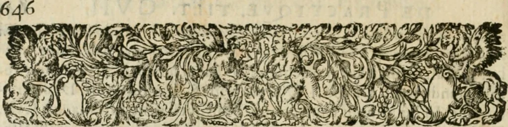 An illustration from Somme rural, ou, Le grand coustumier general de practique civil et canon, 1611, leaf 695
