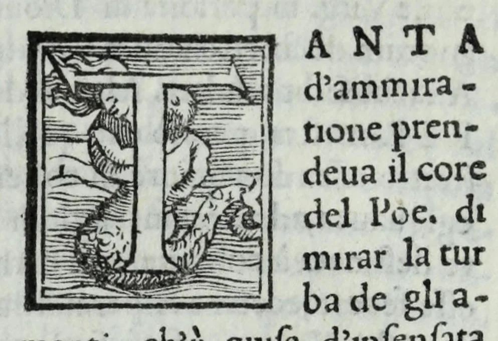 An illustration from Sonetti, canzoni e triomphi, 1549, leaf 427