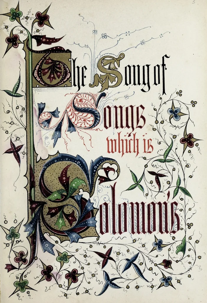An illustration from The Song of songs, 1849, leaf 11