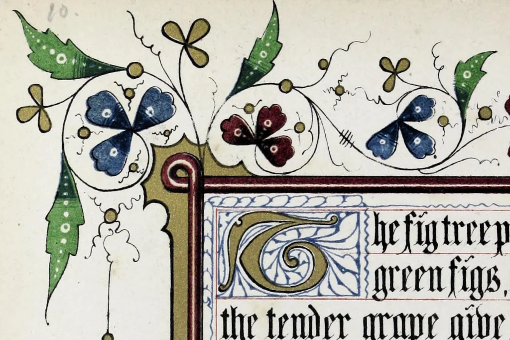 An illustration from The Song of songs, 1849, leaf 20