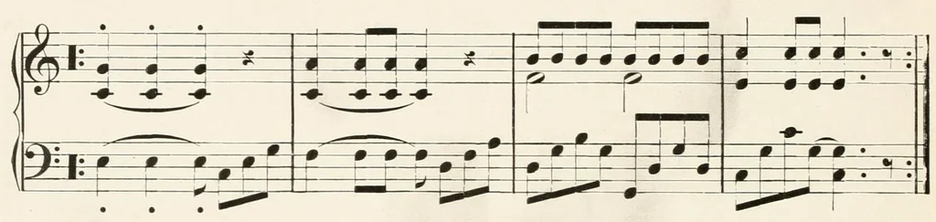An illustration from The song play book; singing games for children, 1917, leaf 38