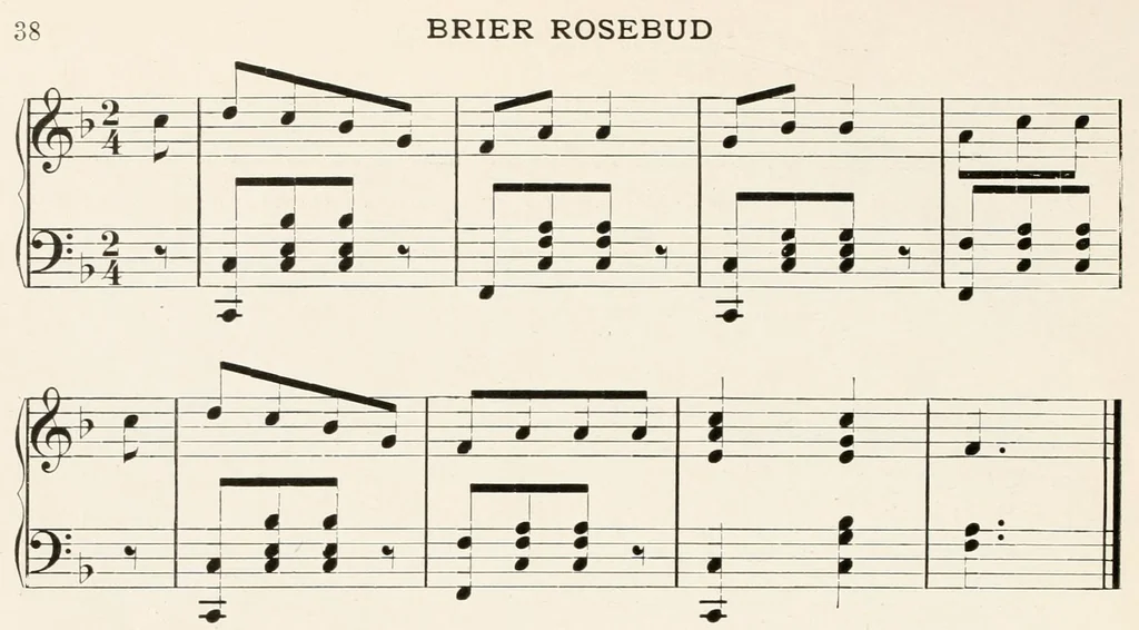 An illustration from The song play book; singing games for children, 1917, leaf 52
