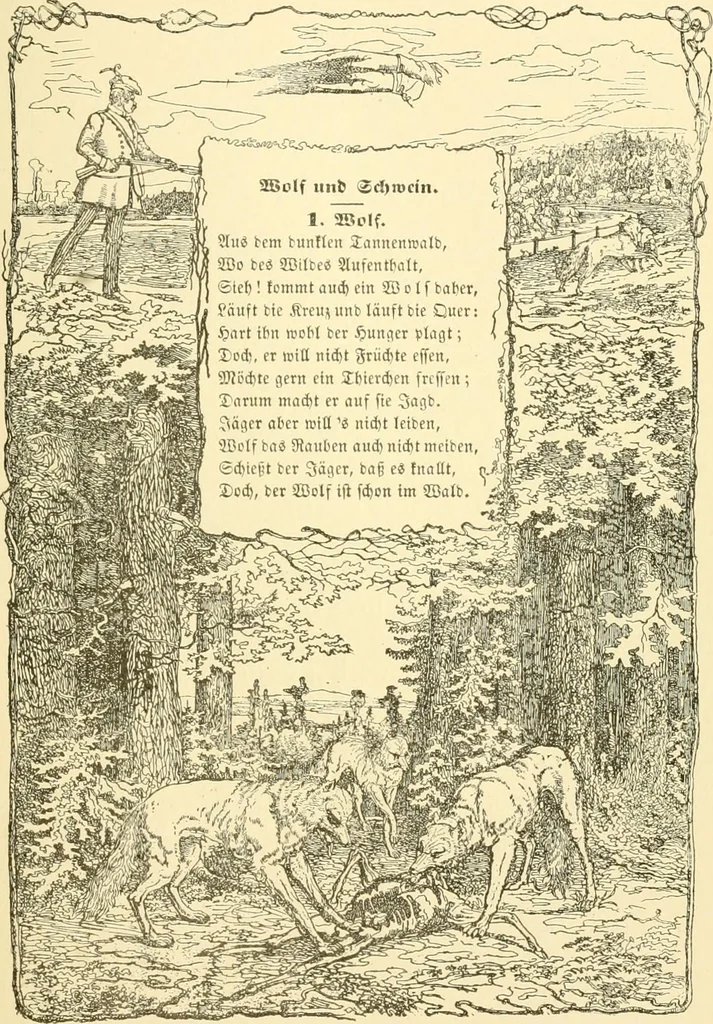 An illustration from The songs and music of Friedrich Froebel's Mother play (Mutter und kose lieder), 1901, leaf 112