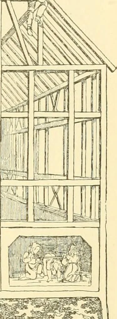 An illustration from The songs and music of Friedrich Froebel's Mother play (Mutter und kose lieder), 1901, leaf 124
