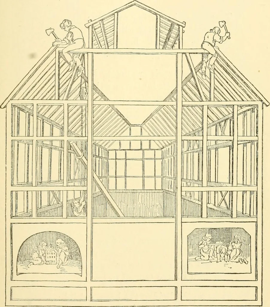 An illustration from The songs and music of Friedrich Froebel's Mother play (Mutter und kose lieder), 1901, leaf 126