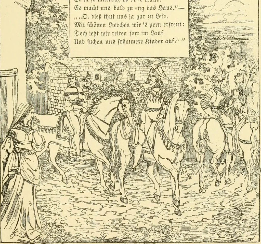 An illustration from The songs and music of Friedrich Froebel's Mother play (Mutter und kose lieder), 1901, leaf 150