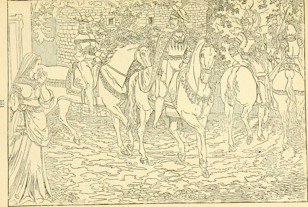 An illustration from The songs and music of Friedrich Froebel's Mother play (Mutter und kose lieder), 1901, leaf 152