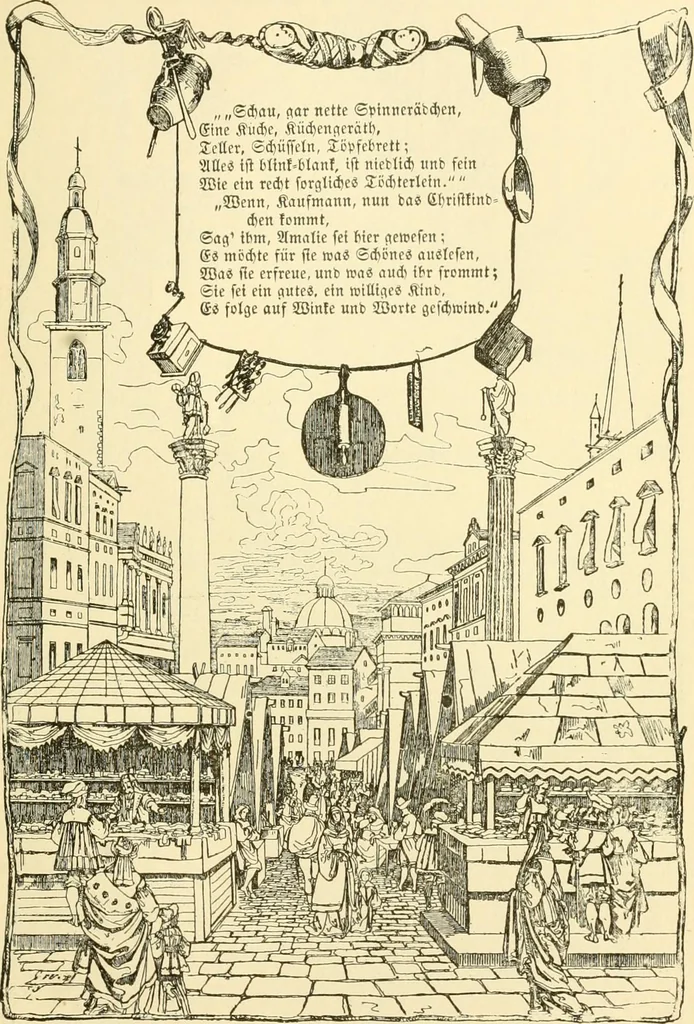 An illustration from The songs and music of Friedrich Froebel's Mother play (Mutter und kose lieder), 1901, leaf 162
