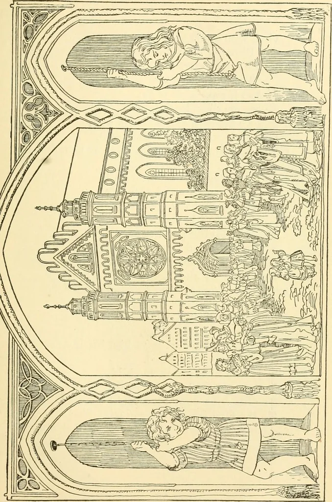 An illustration from The songs and music of Friedrich Froebel's Mother play (Mutter und kose lieder), 1901, leaf 170