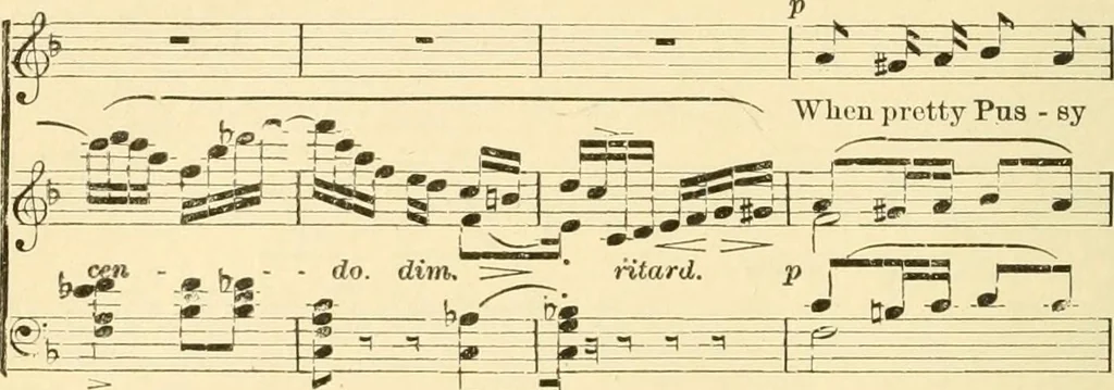 An illustration from The songs and music of Friedrich Froebel's Mother play (Mutter und kose lieder), 1901, leaf 217