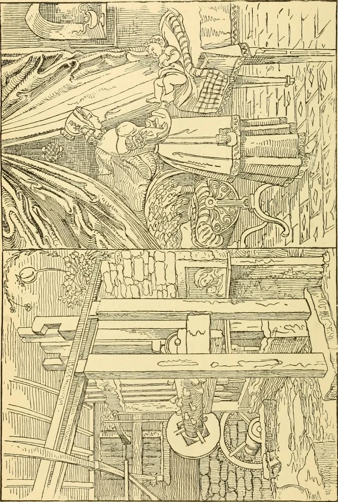 An illustration from The songs and music of Friedrich Froebel's Mother play (Mutter und kose lieder), 1901, leaf 25
