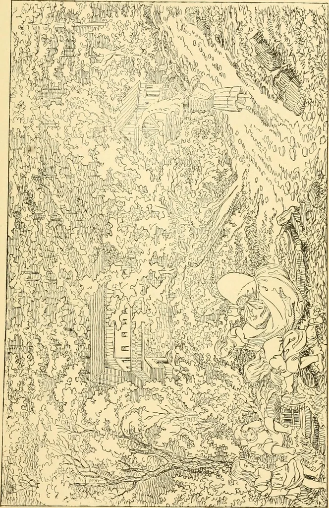 An illustration from The songs and music of Friedrich Froebel's Mother play (Mutter und kose lieder), 1901, leaf 26
