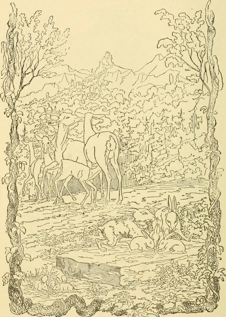An illustration from The songs and music of Friedrich Froebel's Mother play (Mutter und kose lieder), 1901, leaf 77
