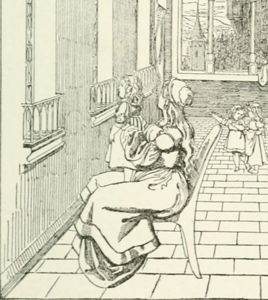 An illustration from The Songs and music of Friedrich Froebel's Mother play : (Mutter und kose lieder) : songs newly translated and furnished with new music, 1895, leaf 114