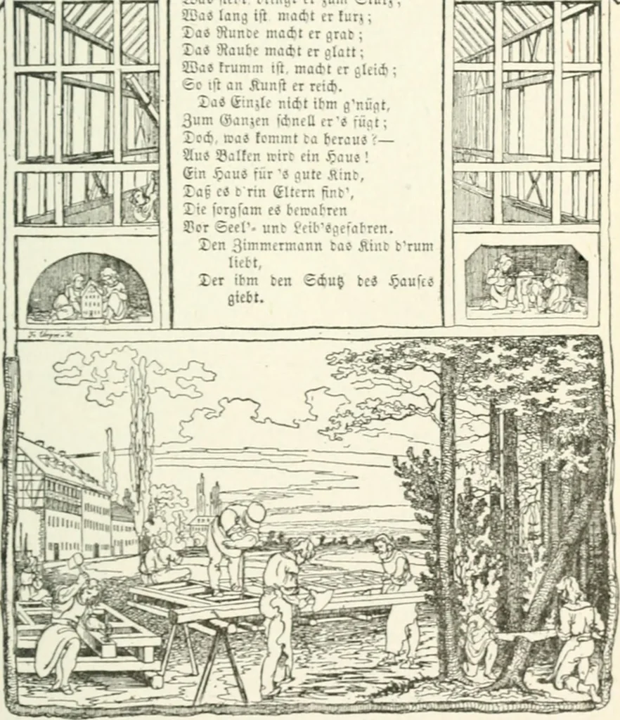 An illustration from The Songs and music of Friedrich Froebel's Mother play : (Mutter und kose lieder) : songs newly translated and furnished with new music, 1895, leaf 120