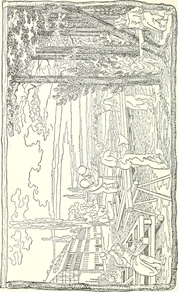 An illustration from The Songs and music of Friedrich Froebel's Mother play : (Mutter und kose lieder) : songs newly translated and furnished with new music, 1895, leaf 121