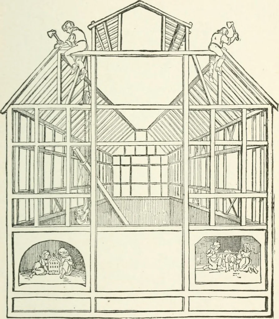 An illustration from The Songs and music of Friedrich Froebel's Mother play : (Mutter und kose lieder) : songs newly translated and furnished with new music, 1895, leaf 122