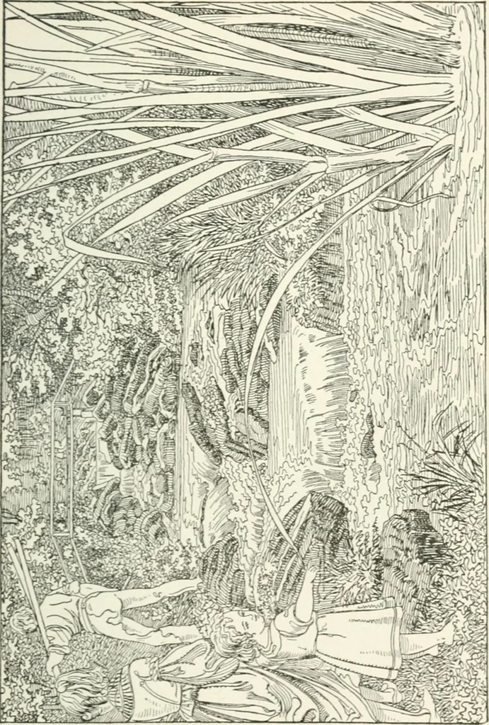 An illustration from The Songs and music of Friedrich Froebel's Mother play : (Mutter und kose lieder) : songs newly translated and furnished with new music, 1895, leaf 126