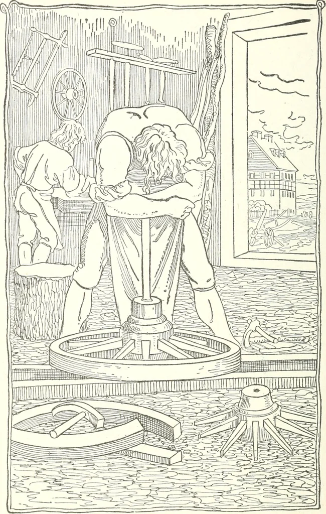 An illustration from The Songs and music of Friedrich Froebel's Mother play : (Mutter und kose lieder) : songs newly translated and furnished with new music, 1895, leaf 137