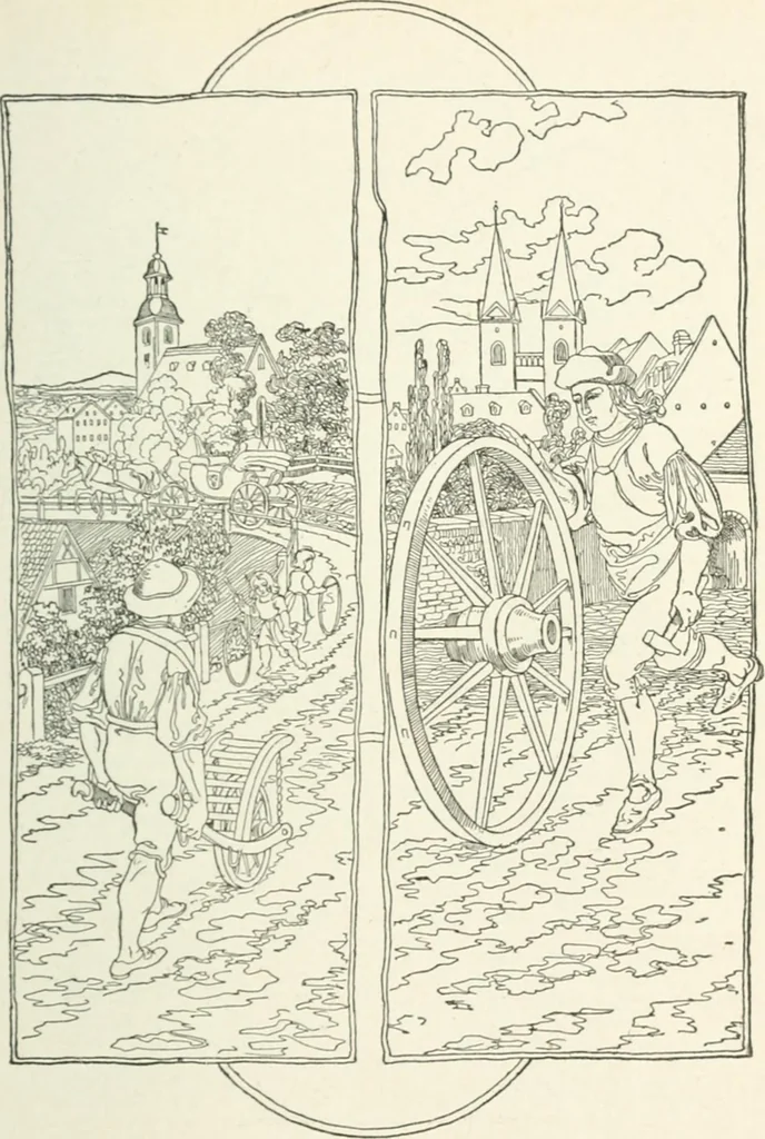 An illustration from The Songs and music of Friedrich Froebel's Mother play : (Mutter und kose lieder) : songs newly translated and furnished with new music, 1895, leaf 138