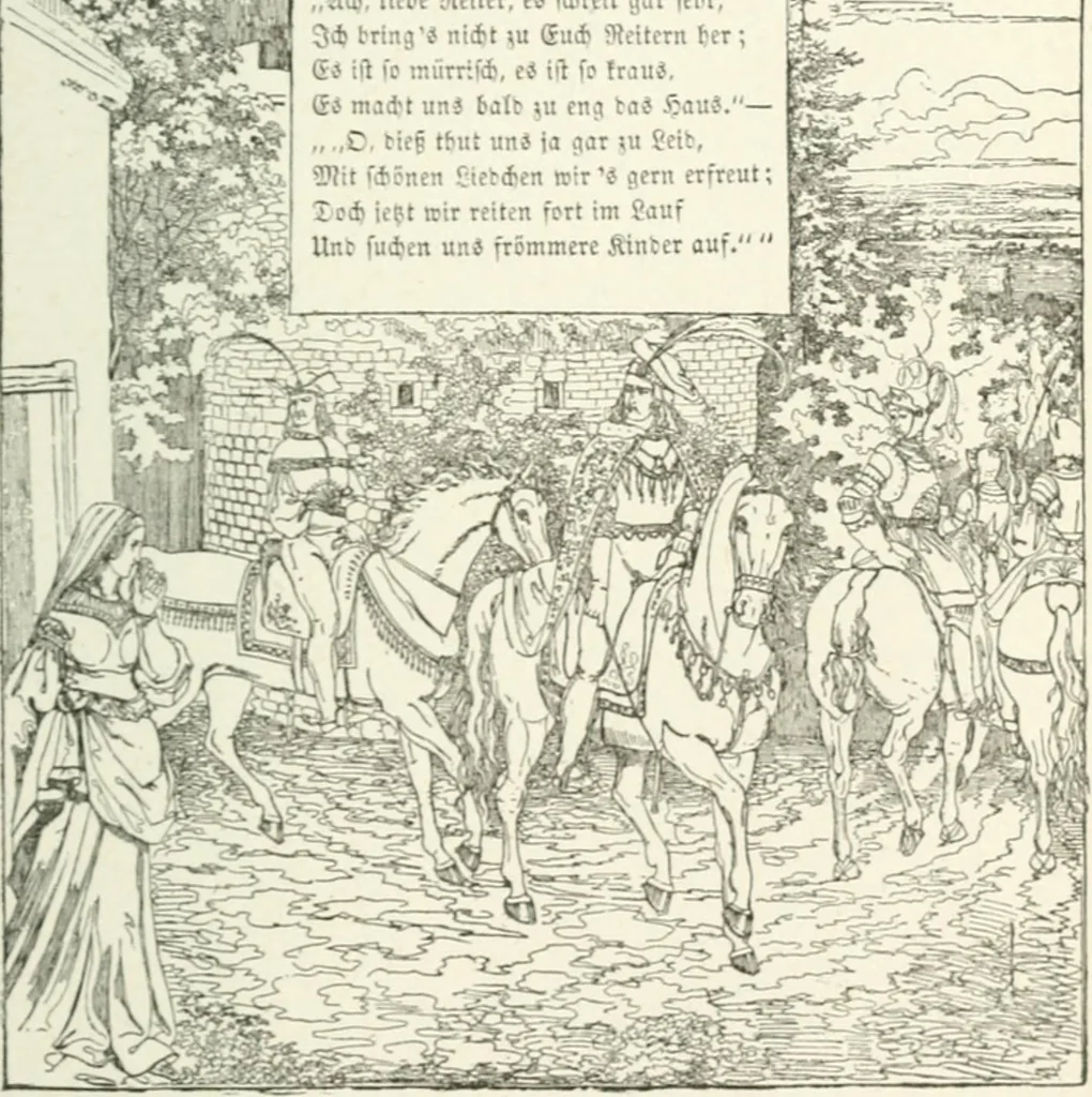 An illustration from The Songs and music of Friedrich Froebel's Mother play : (Mutter und kose lieder) : songs newly translated and furnished with new music, 1895, leaf 146
