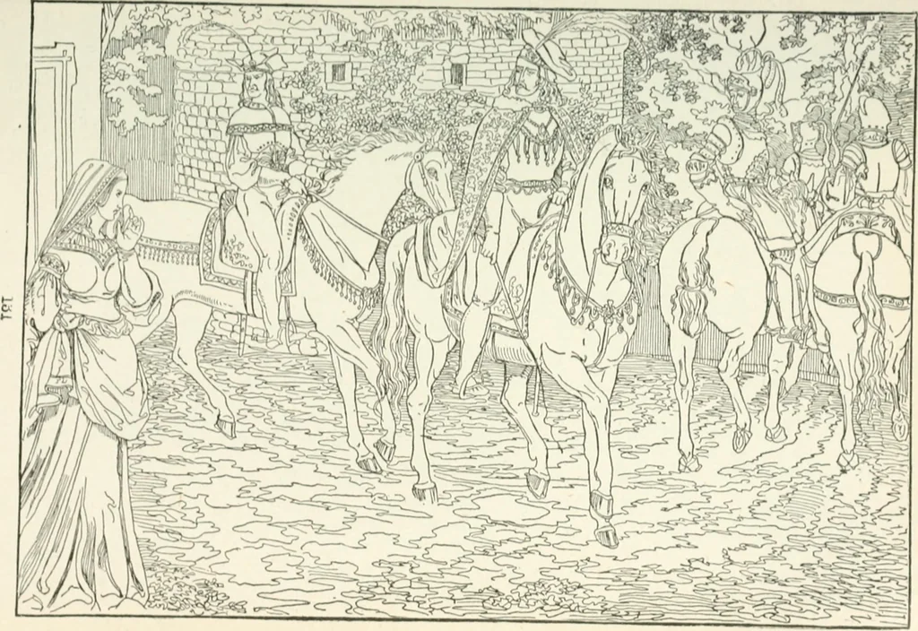 An illustration from The Songs and music of Friedrich Froebel's Mother play : (Mutter und kose lieder) : songs newly translated and furnished with new music, 1895, leaf 148