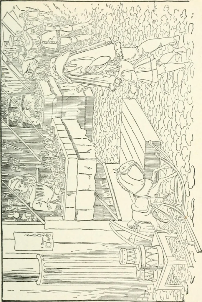 An illustration from The Songs and music of Friedrich Froebel's Mother play : (Mutter und kose lieder) : songs newly translated and furnished with new music, 1895, leaf 162