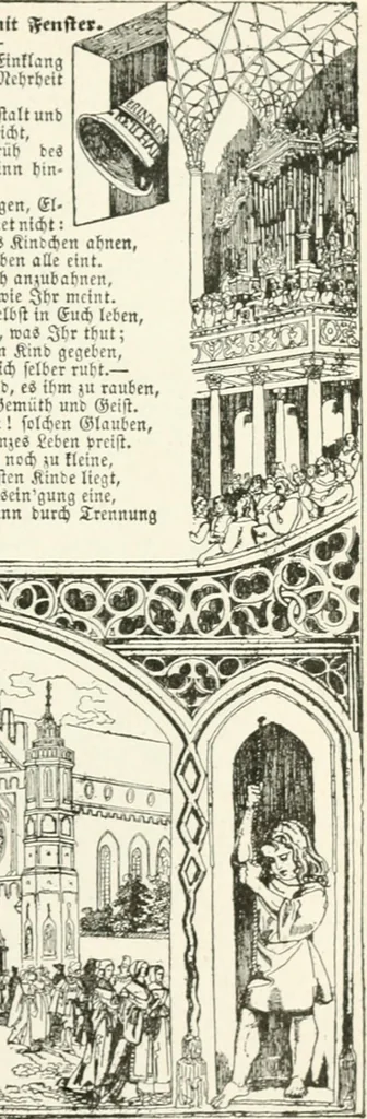 An illustration from The Songs and music of Friedrich Froebel's Mother play : (Mutter und kose lieder) : songs newly translated and furnished with new music, 1895, leaf 164