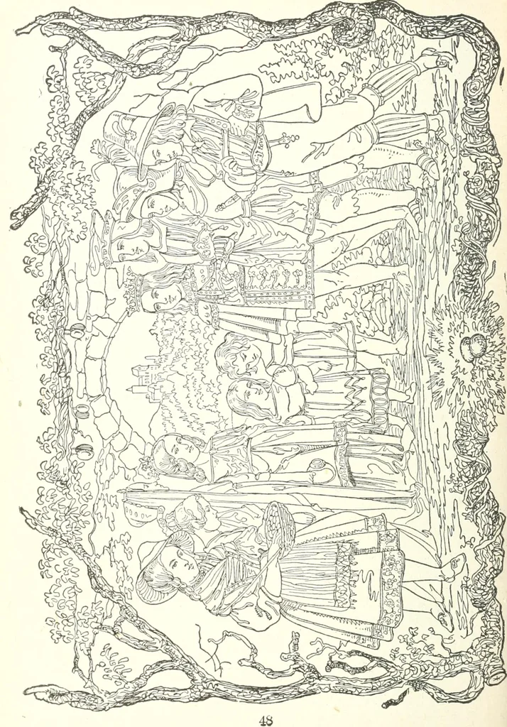 An illustration from The Songs and music of Friedrich Froebel's Mother play : (Mutter und kose lieder) : songs newly translated and furnished with new music, 1895, leaf 65