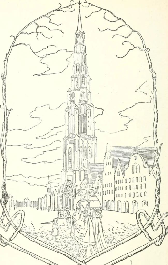 An illustration from The Songs and music of Friedrich Froebel's Mother play : (Mutter und kose lieder) : songs newly translated and furnished with new music, 1895, leaf 89