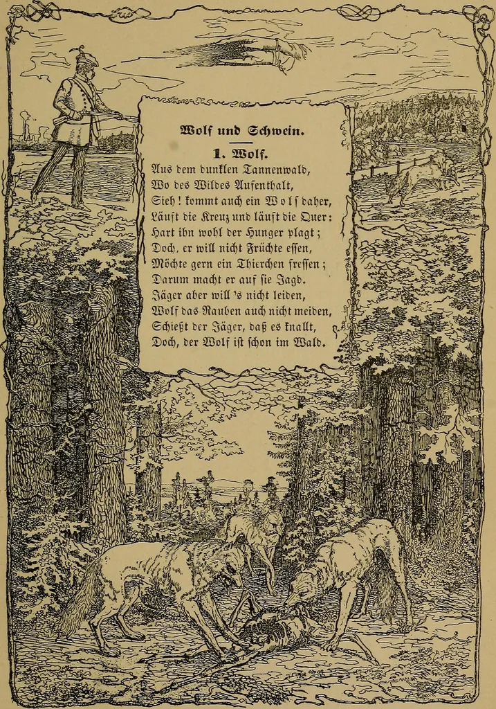 An illustration from The songs and music of Friedrich Froebel's Mother play (Mutter und kose Lieder), 1895, leaf 112