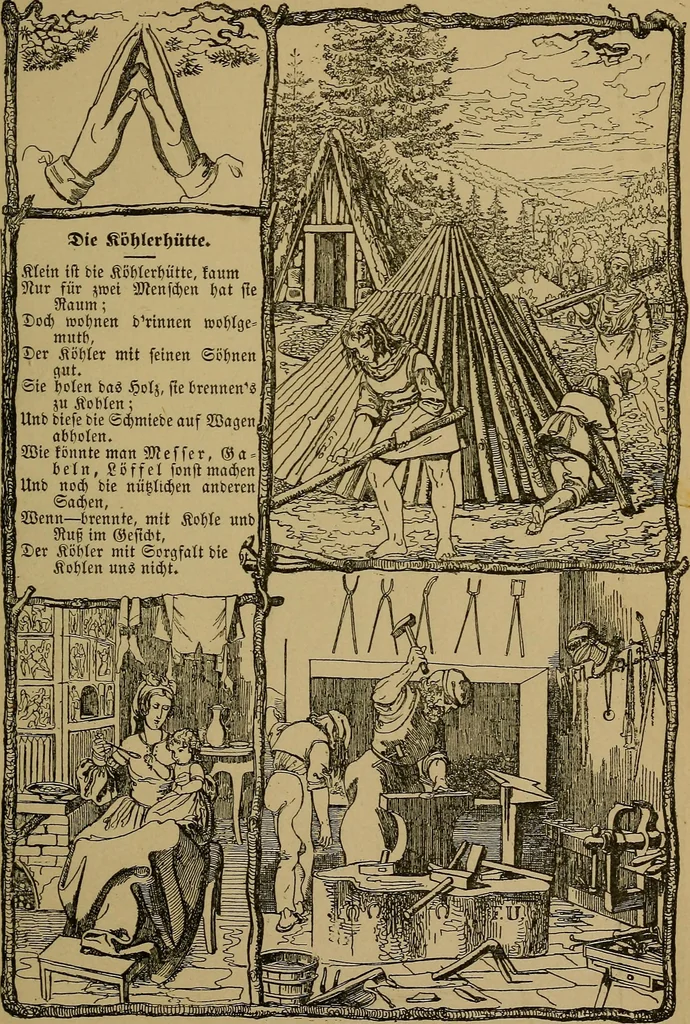 An illustration from The songs and music of Friedrich Froebel's Mother play (Mutter und kose Lieder), 1895, leaf 120