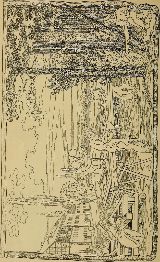 An illustration from The songs and music of Friedrich Froebel's Mother play (Mutter und kose Lieder), 1895, leaf 125