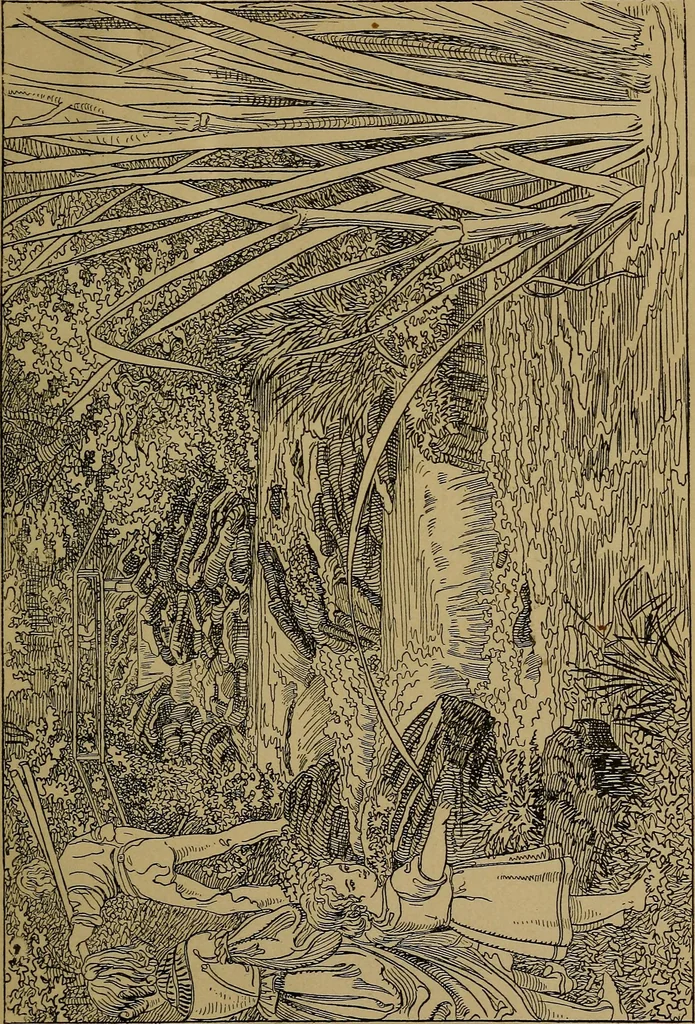 An illustration from The songs and music of Friedrich Froebel's Mother play (Mutter und kose Lieder), 1895, leaf 130