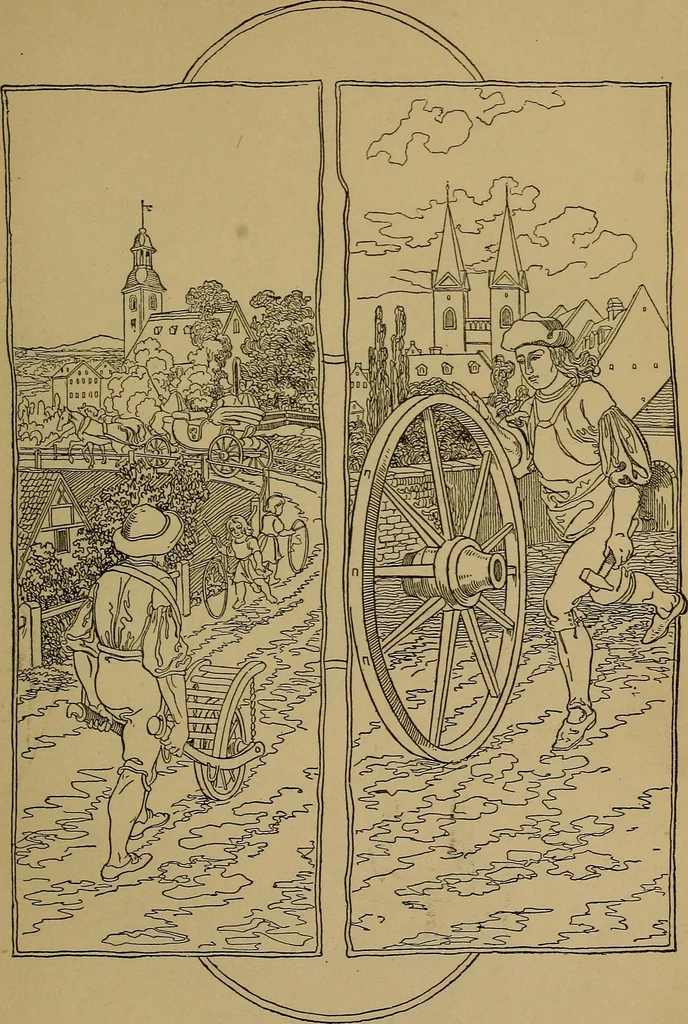 An illustration from The songs and music of Friedrich Froebel's Mother play (Mutter und kose Lieder), 1895, leaf 142