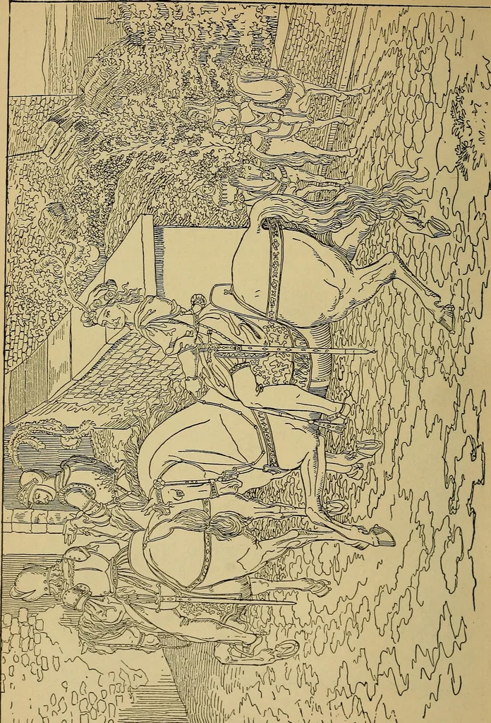 An illustration from The songs and music of Friedrich Froebel's Mother play (Mutter und kose Lieder), 1895, leaf 151