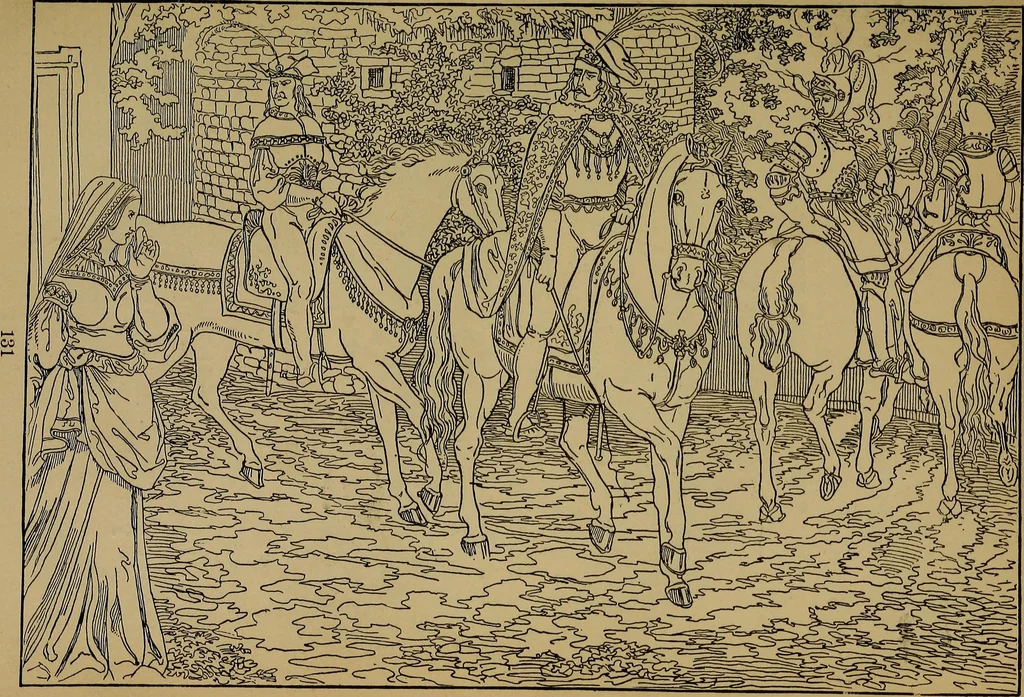 An illustration from The songs and music of Friedrich Froebel's Mother play (Mutter und kose Lieder), 1895, leaf 152