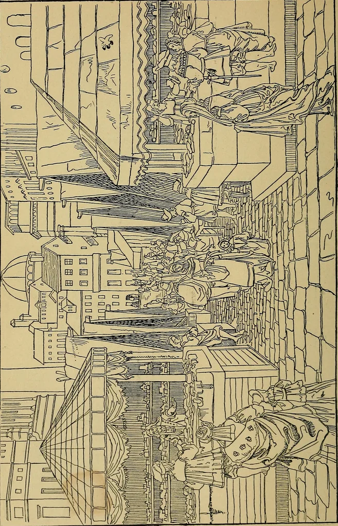 An illustration from The songs and music of Friedrich Froebel's Mother play (Mutter und kose Lieder), 1895, leaf 163