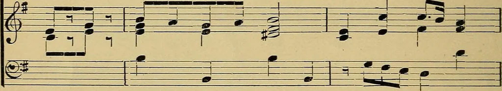 An illustration from The songs and music of Friedrich Froebel's Mother play (Mutter und kose Lieder), 1895, leaf 185