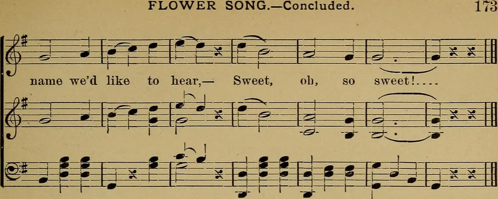 An illustration from The songs and music of Friedrich Froebel's Mother play (Mutter und kose Lieder), 1895, leaf 194