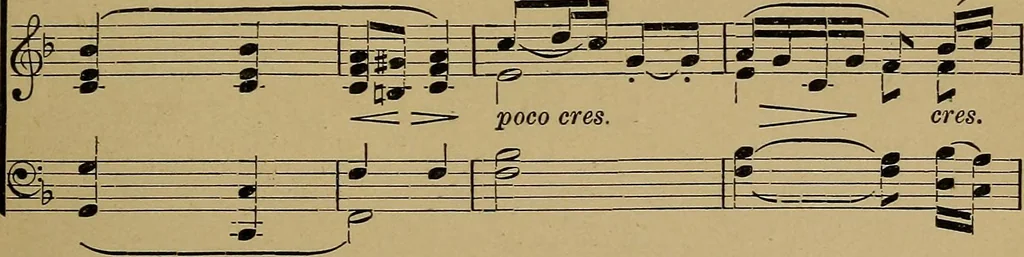 An illustration from The songs and music of Friedrich Froebel's Mother play (Mutter und kose Lieder), 1895, leaf 216